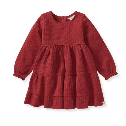 Brick Red Organic Cotton Dress