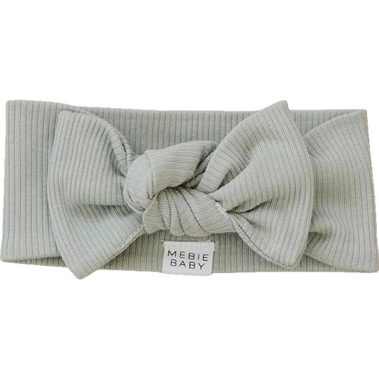 Ribbed Organic Cotton Sage Head Wrap