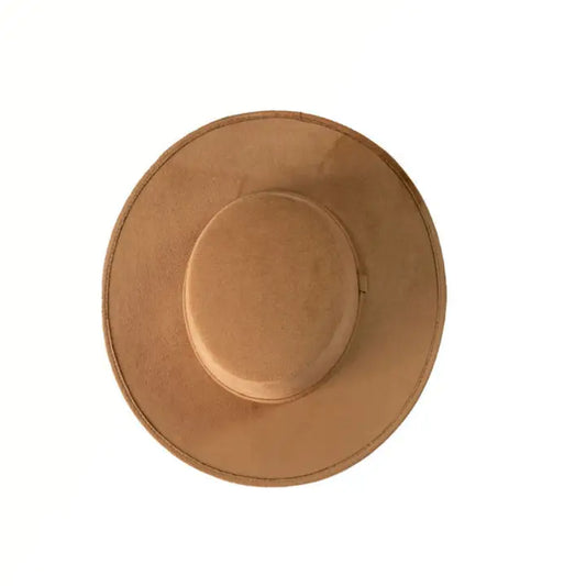 Adult Vegan Boater Hat Tan