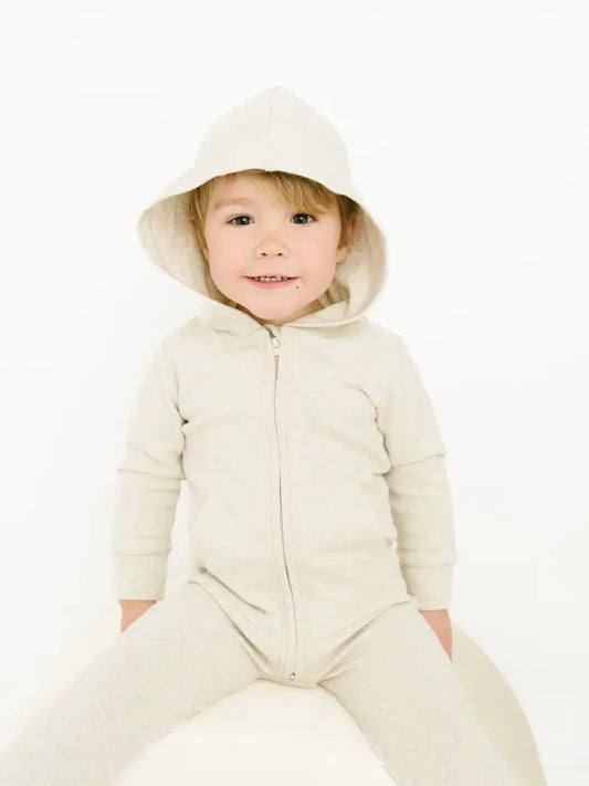 Oat Hooded Jumpsuit