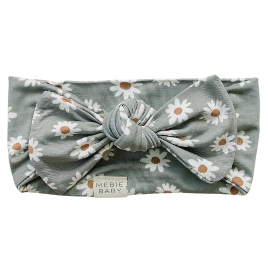 Light Green Daisy Head Wrap