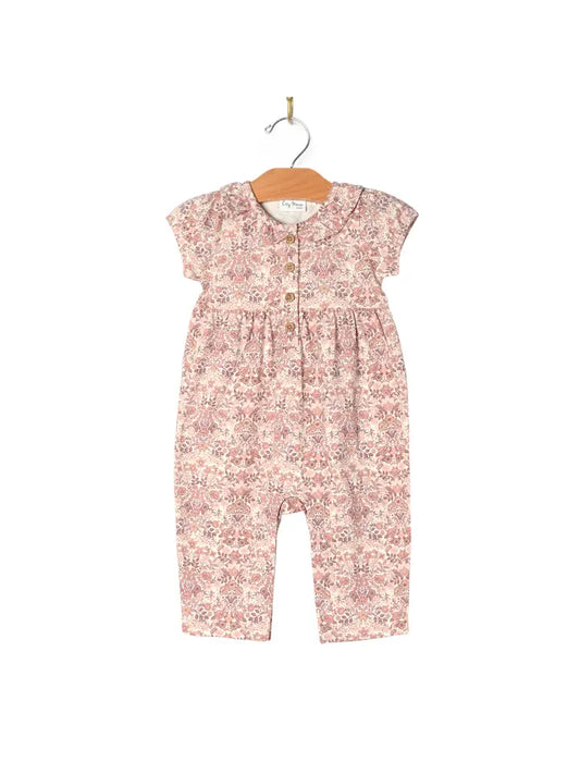 Spring Bouquet Frill Collar Romper