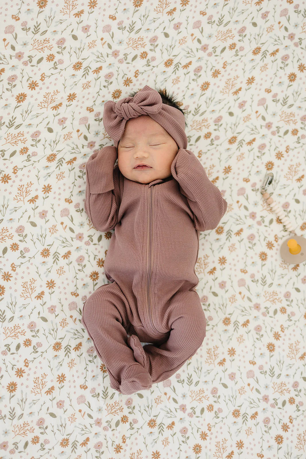 Plum Organic Ribbed Footed Sleeper