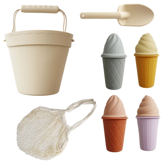 Retro Silicone Ice Cream Beach Set