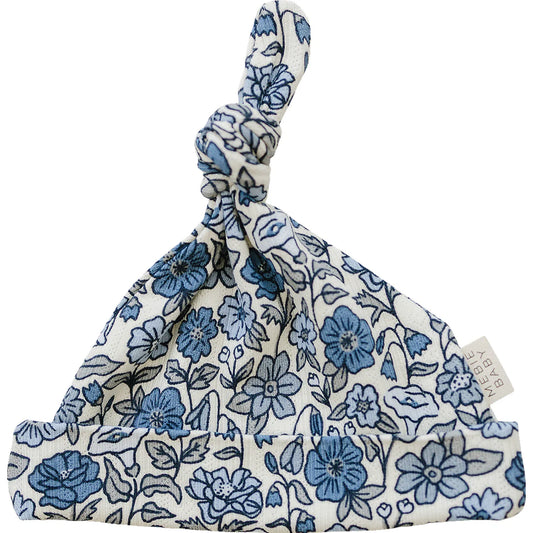 Bluebell Pointelle Bamboo Newborn Hat
