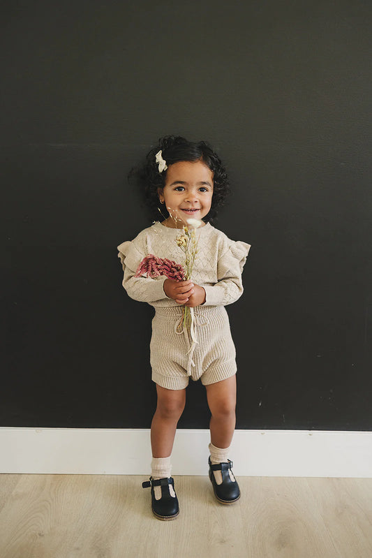 Oatmeal Knit Bloomers