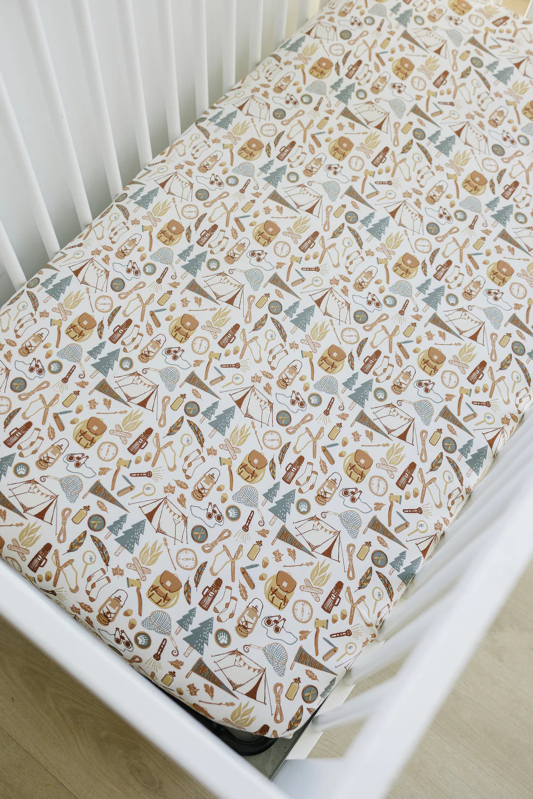 Camping Bamboo Stretch Crib Sheet