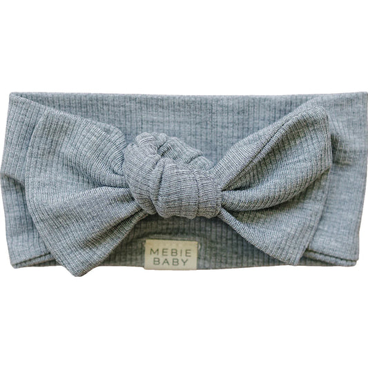 Ribbed Bamboo Heather Grey Head Wrap