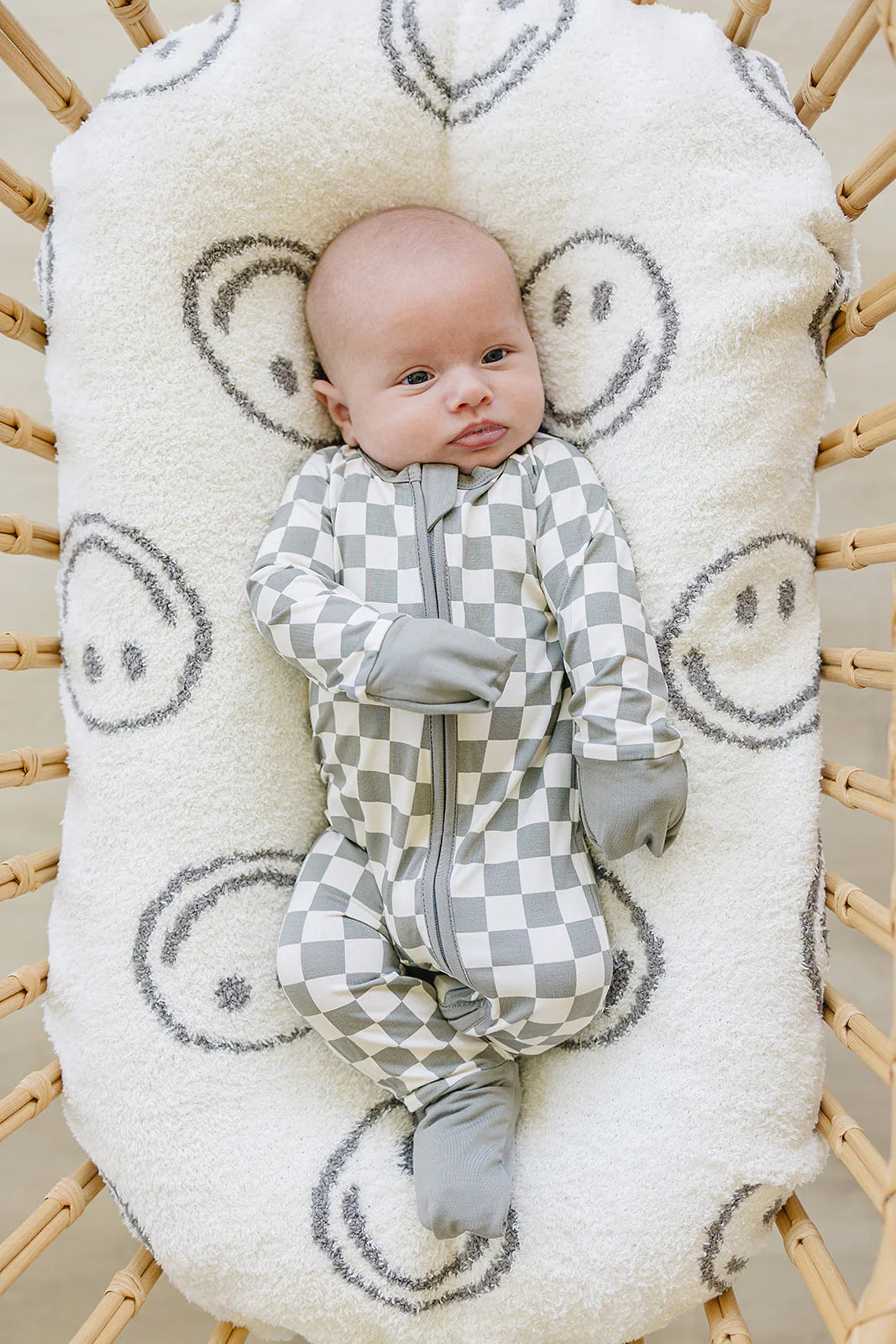 Light Green Checkered Bamboo Sleeper