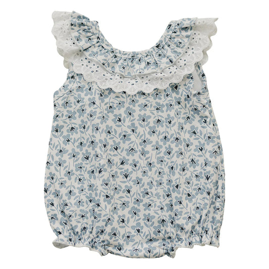 Blue Blossom Bubble Romper