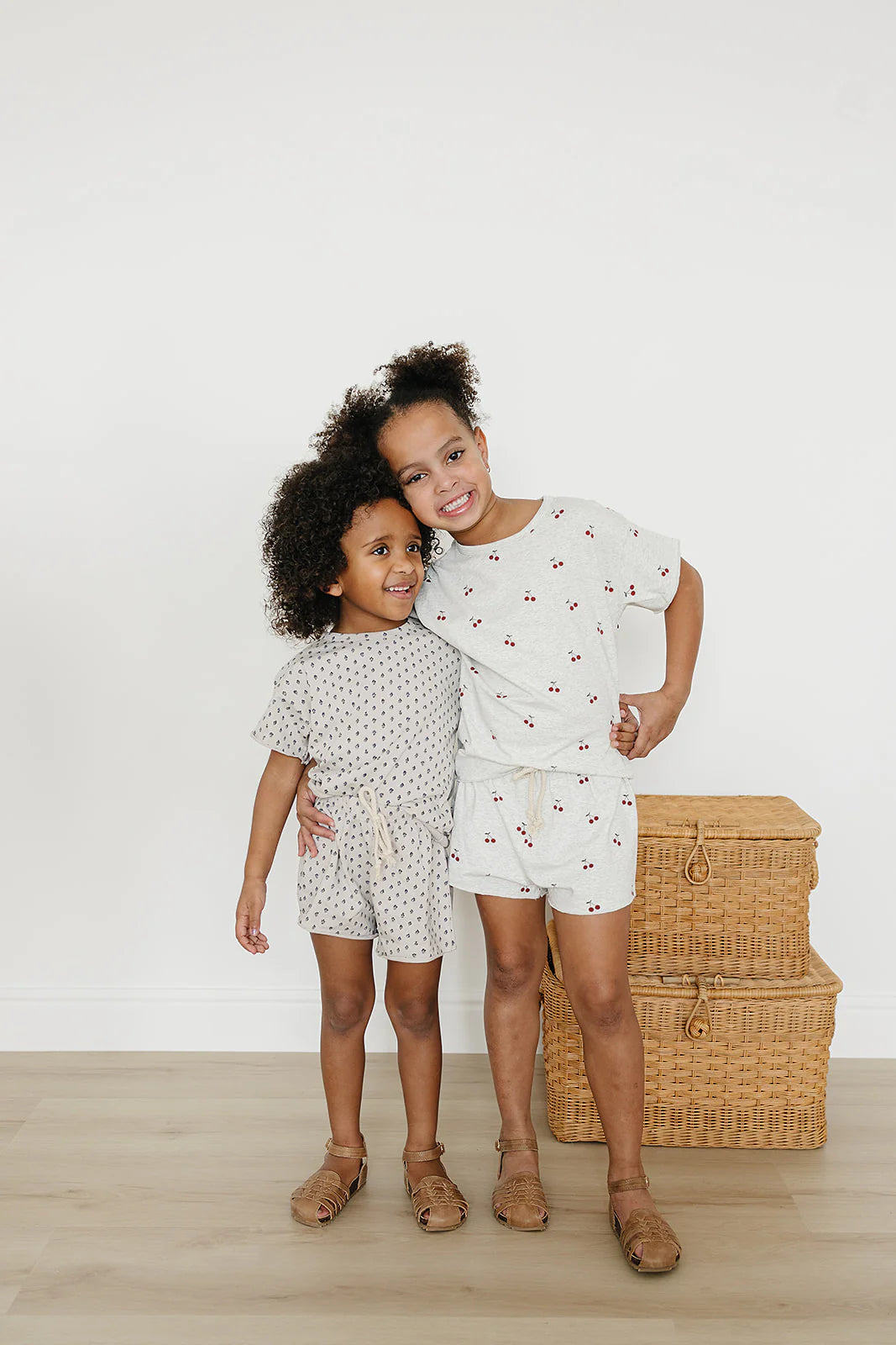 Berry Floral Shorts Set