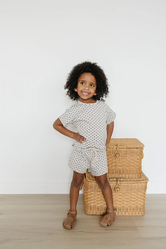 Berry Floral Shorts Set