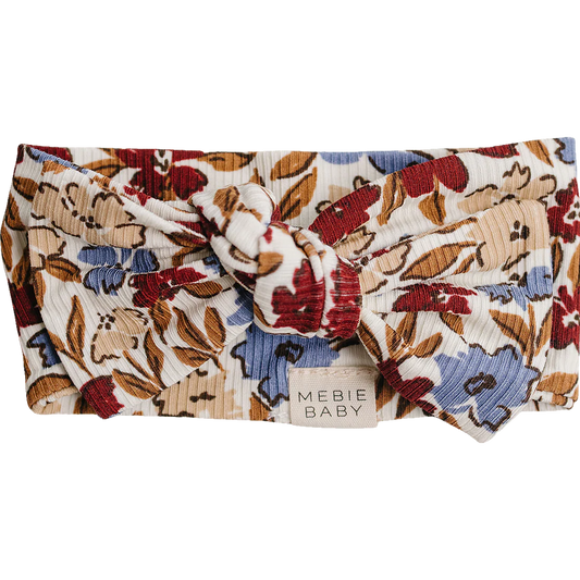 Desert Floral Ribbed Bamboo Head Wrap