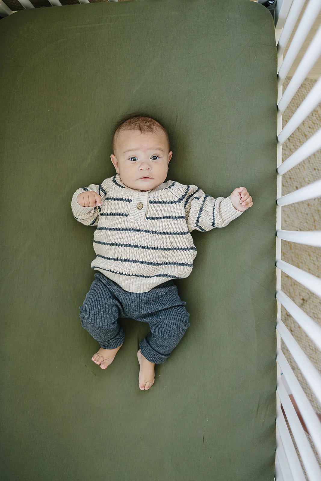 Knit Charcoal Striped Sweater