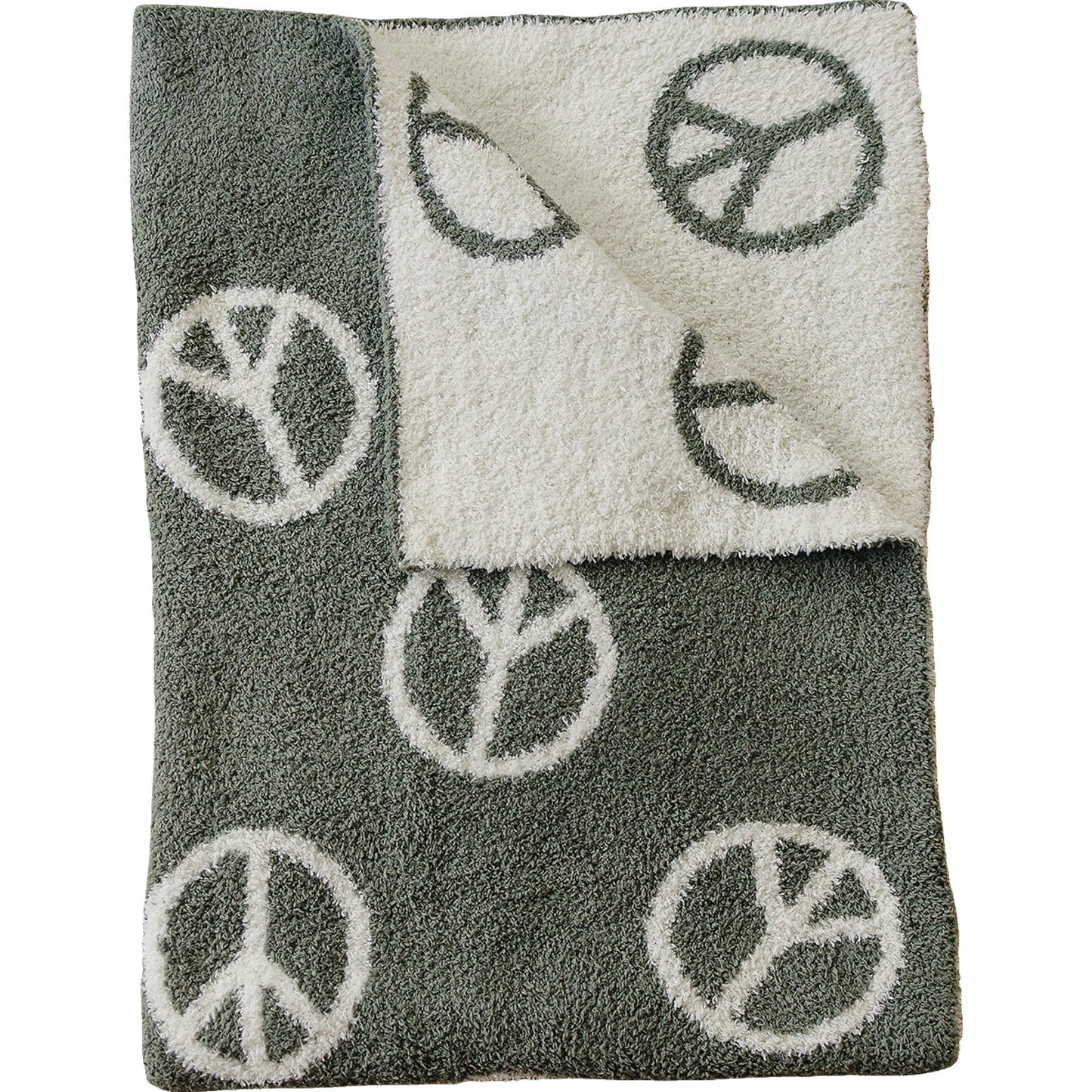 Peace Sign Plush Blanket
