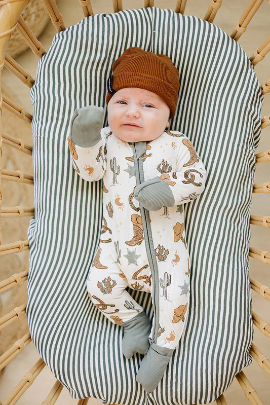 Outlaw Cowboy Ribbed Bamboo Sleeper