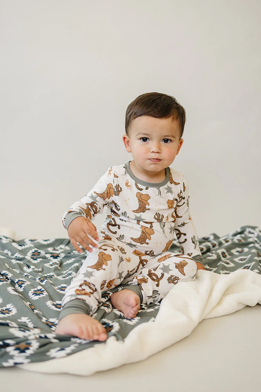 Outlaw Cowboy Ribbed Bamboo Cozy Set