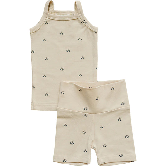 Cream Tulips Biker Set