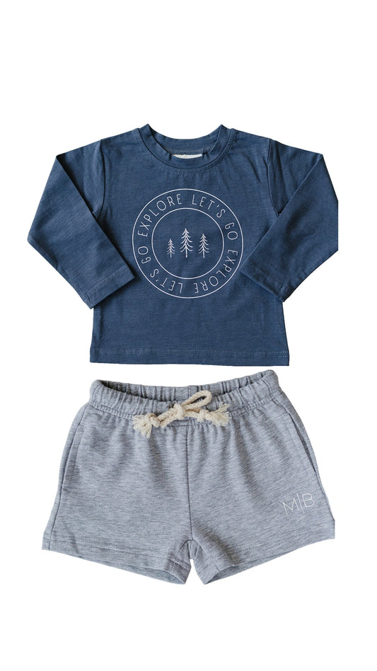 Explore Long Sleeve Cotton Tee