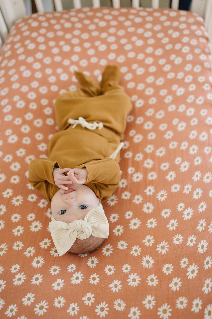 Ribbed Organic Cotton Vanilla Head Wrap