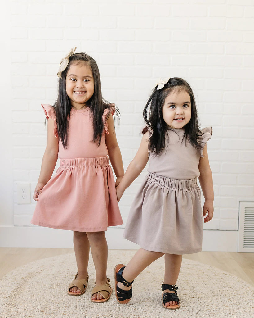 Taupe Skirt Set