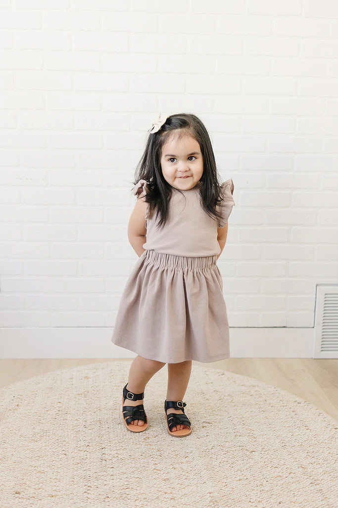 Taupe Skirt Set