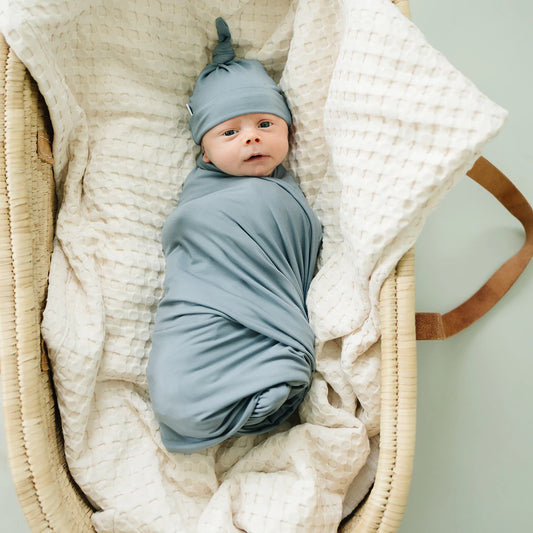 Dusty Blue Newborn Hat