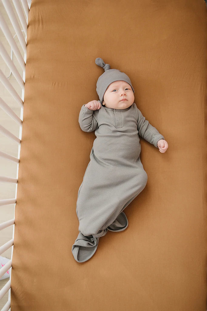 Mustard Stretch Crib Sheet