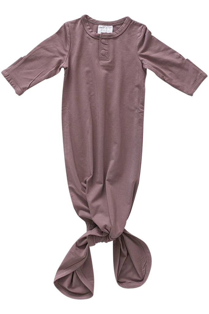 Plum Knot Bamboo Gown