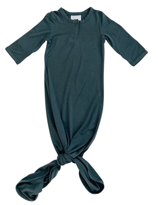 Charcoal Bamboo Knot Gown