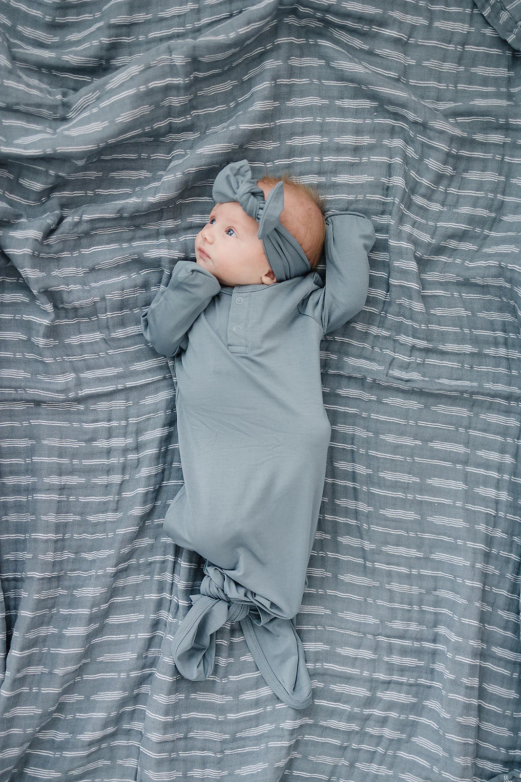 Dusty Blue Head Wrap