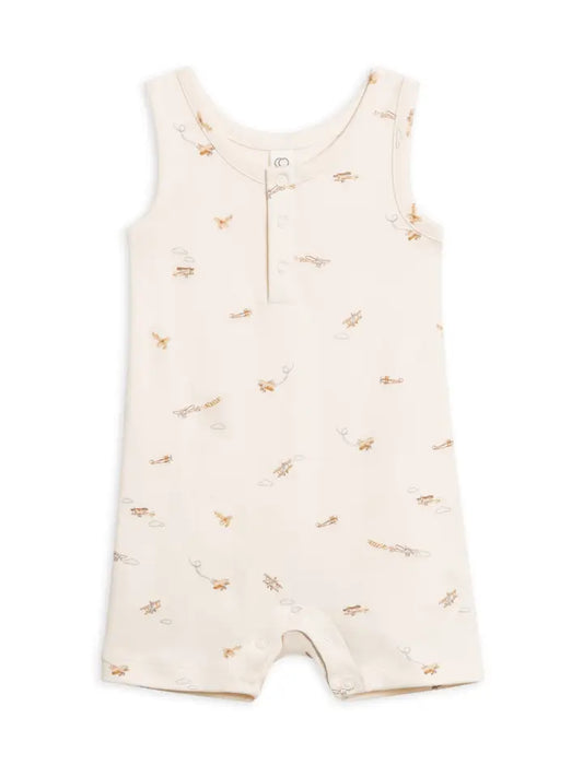 Airplane Mist Organic Romper