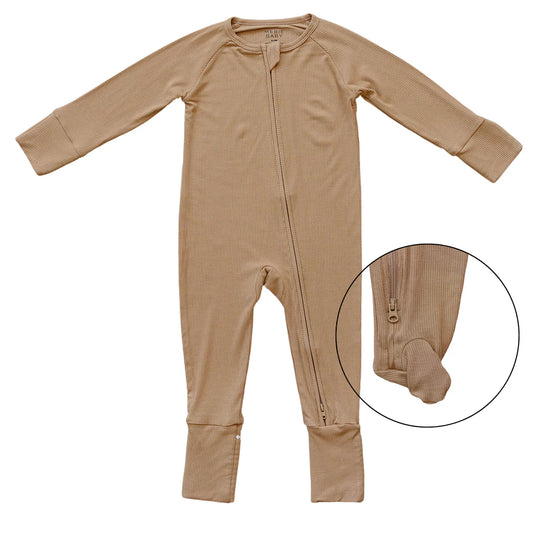 Latte Ribbed Bamboo Sleeper