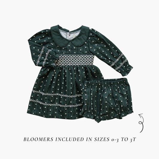 Tulip Smocked Peter Pan Dress