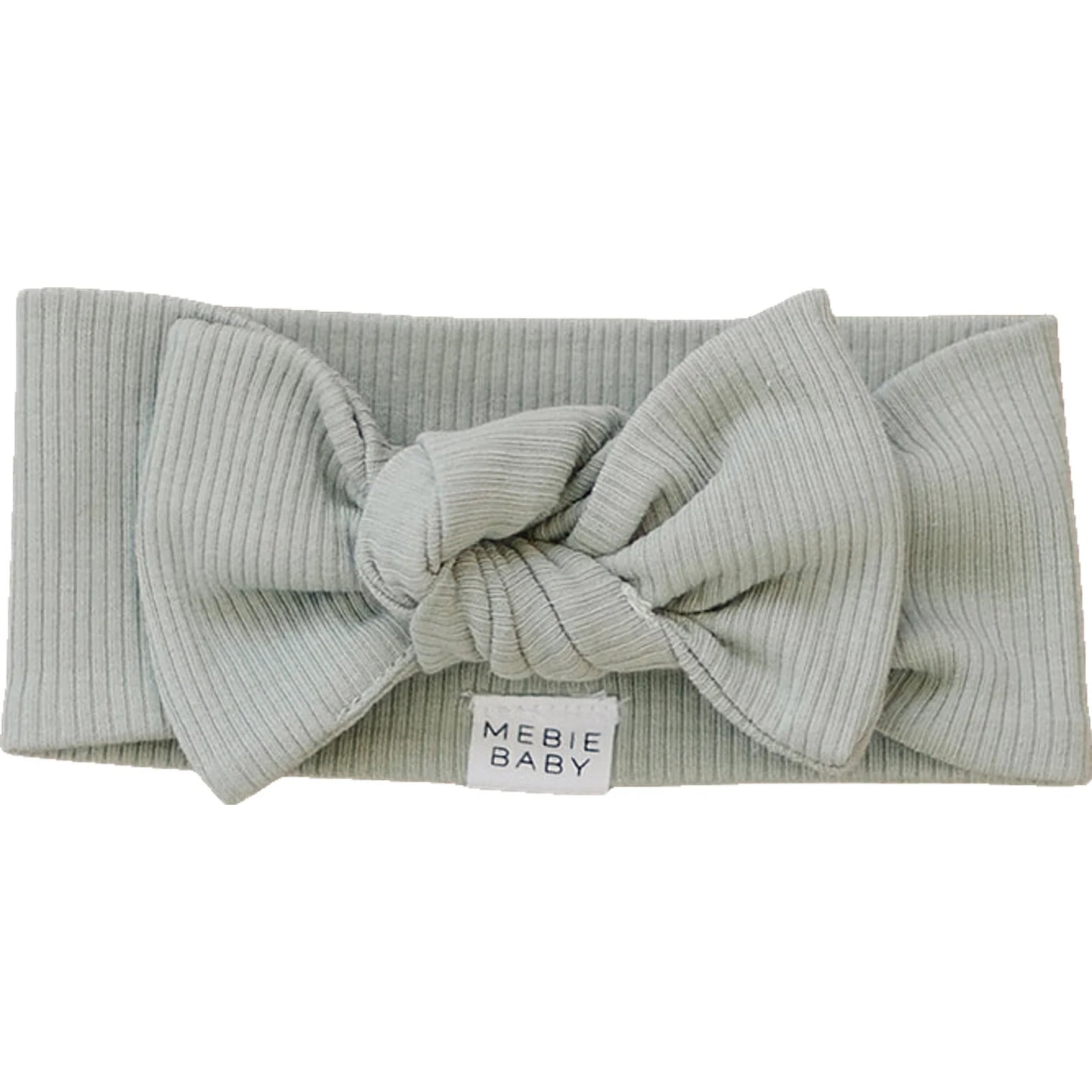 Ribbed Organic Cotton Sage Head Wrap