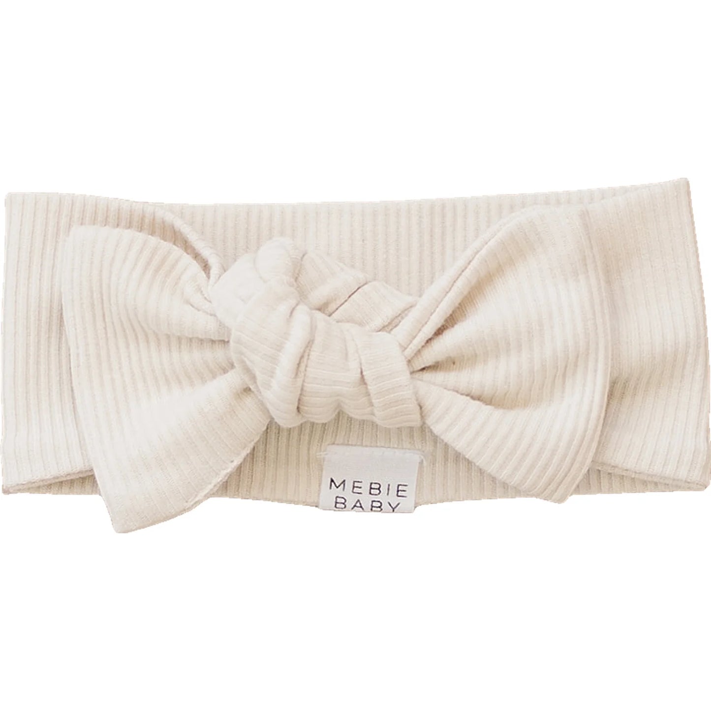 Ribbed Organic Cotton Vanilla Head Wrap