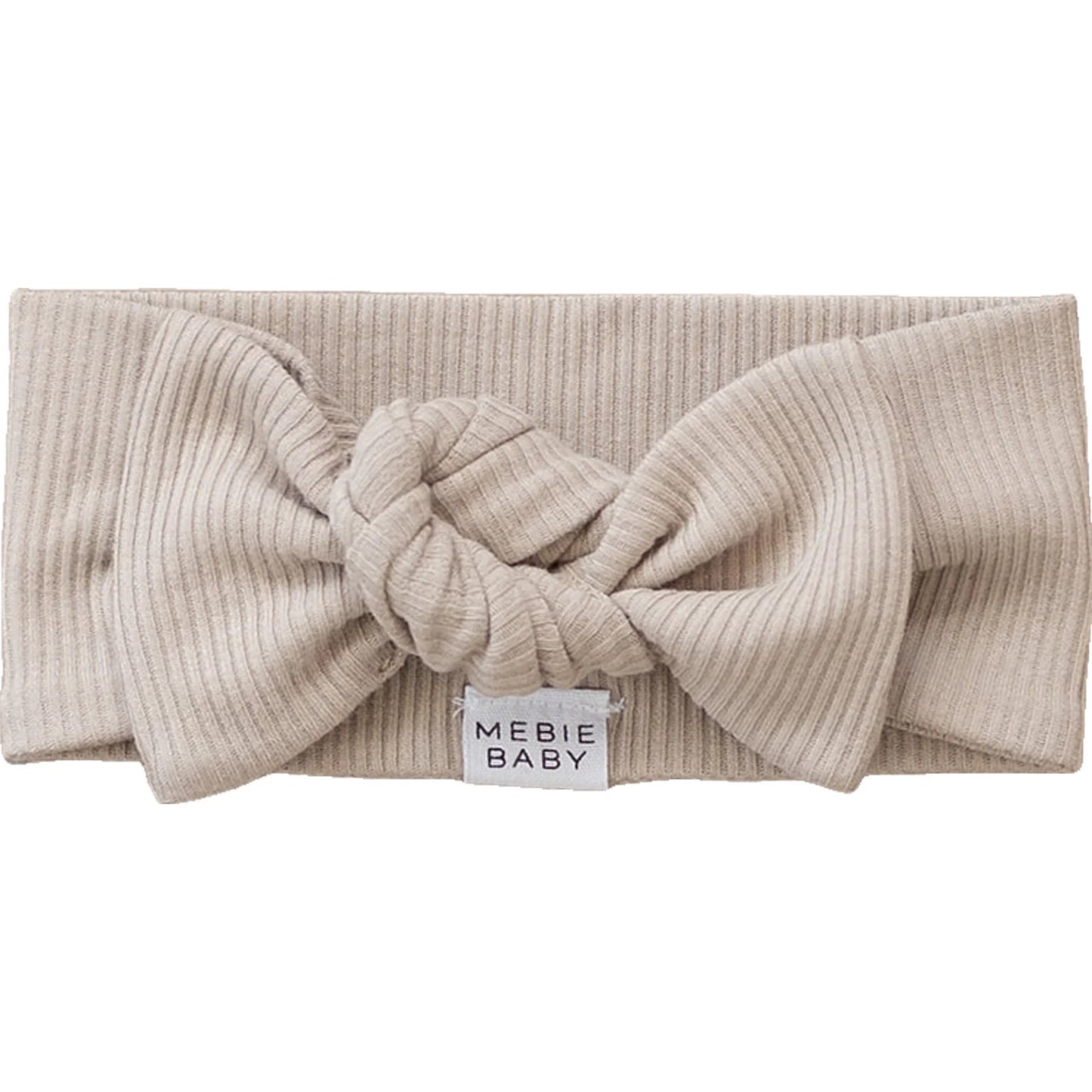 Ribbed Organic Cotton Oatmeal Head Wrap