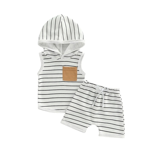 Carson Summer Set - Striped White