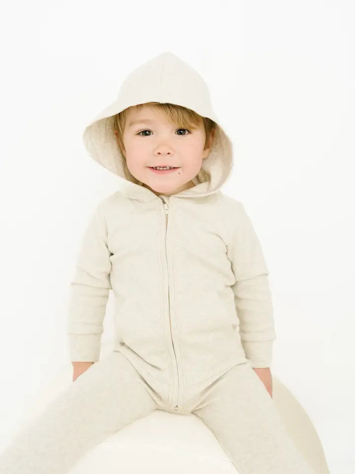 Oat Hooded Jumpsuit