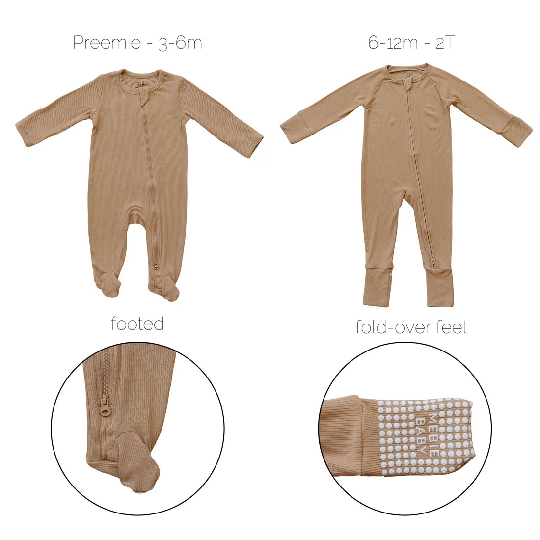 Latte Ribbed Bamboo Sleeper