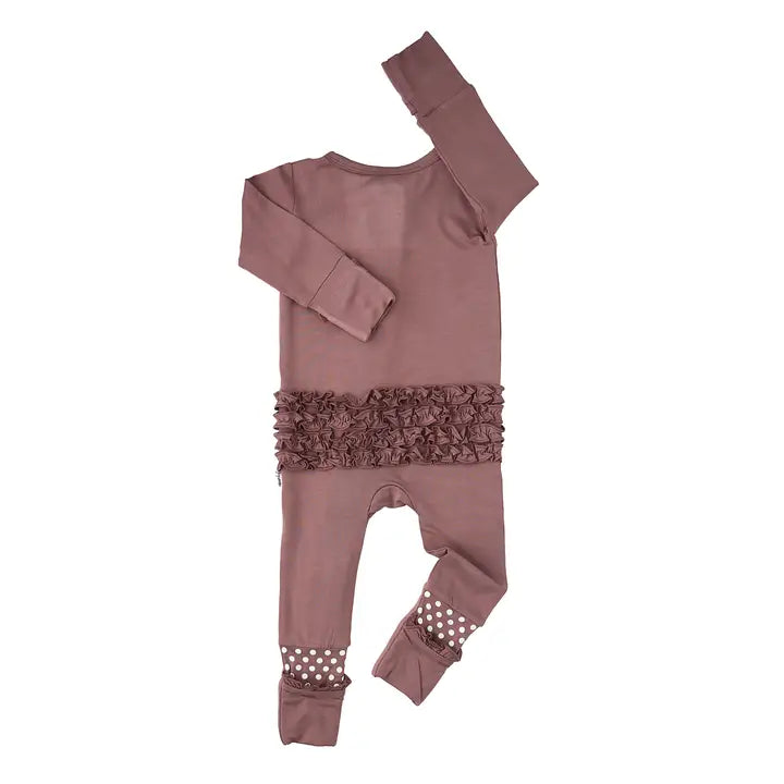 Mauve Ruffle Bamboo Sleeper