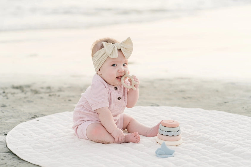 Silicone Stacking Teething Ring Toy