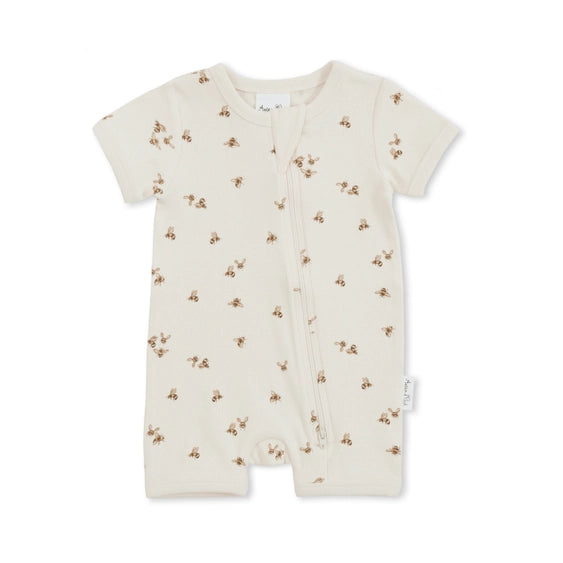 Bee Luxe Ribbed Romper