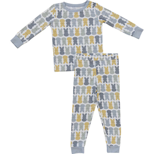 Dusty Blue Bamboo Bunny Cozy Set