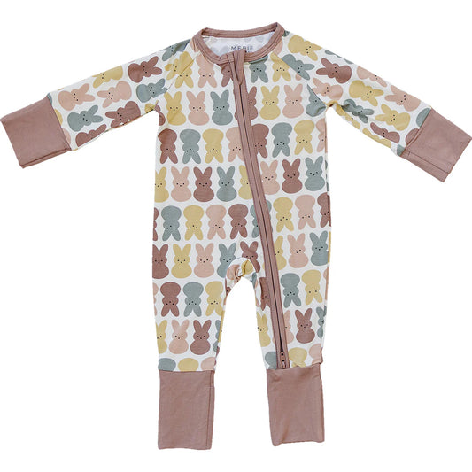Dusty Rose Bunny Bamboo Sleeper