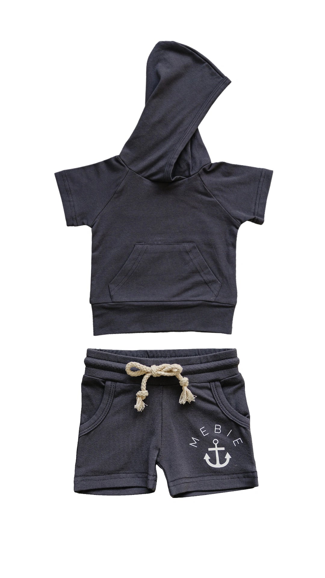 Slate Pocket Shorts Set