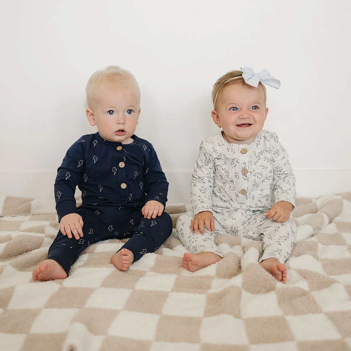 Blue Vines Romper