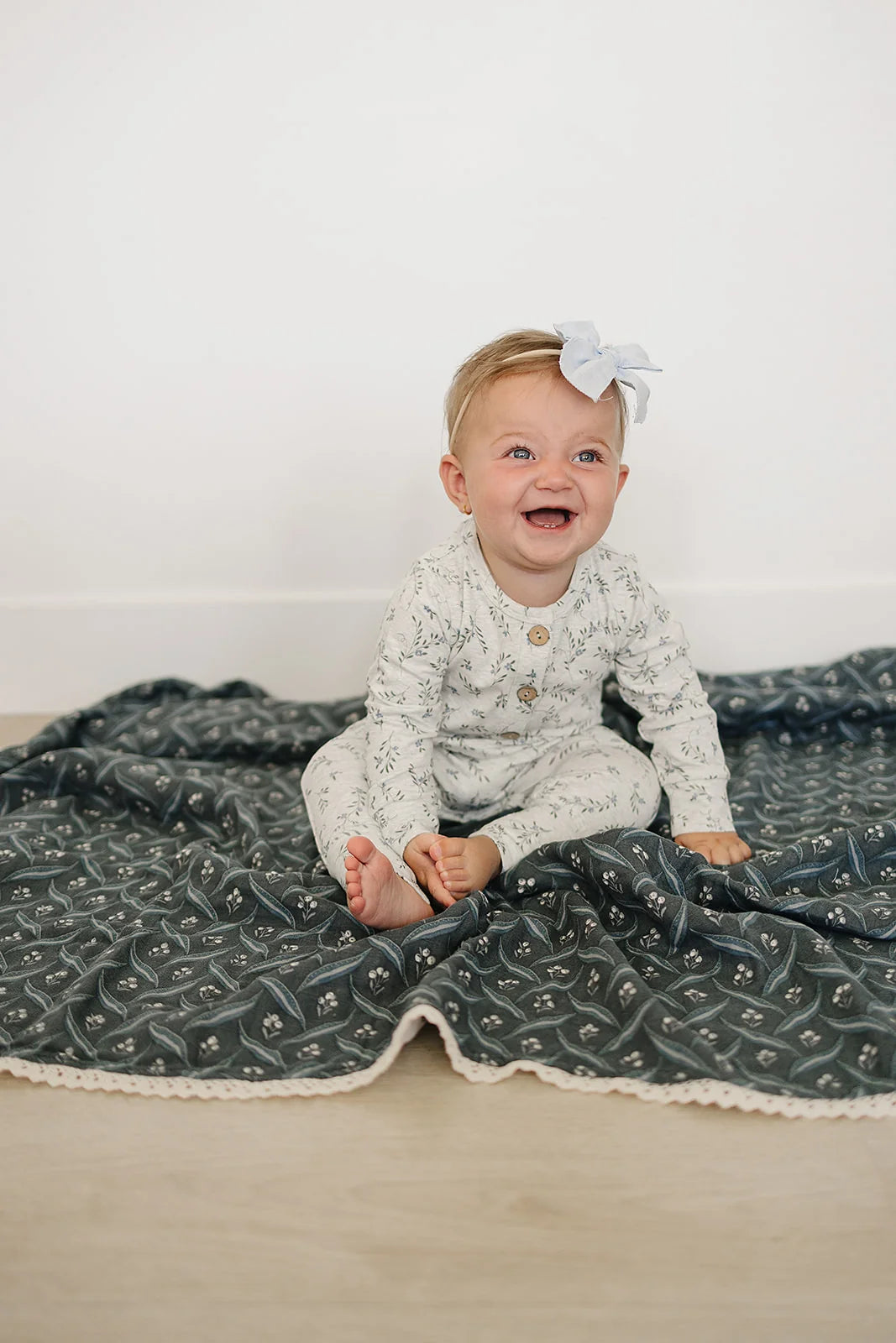 Blue Vines Romper