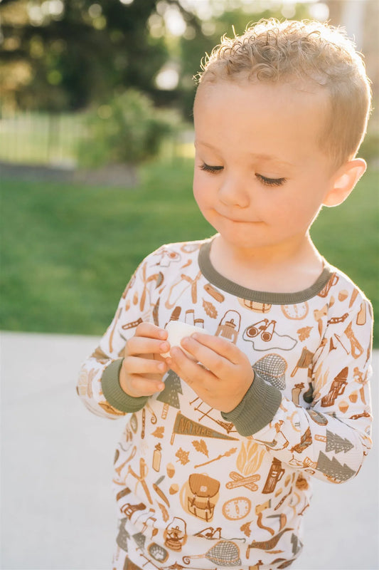 Ribbed Camping Bamboo Set