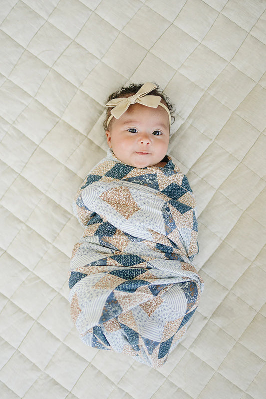 Patchwork Muslin Swaddle Blanket